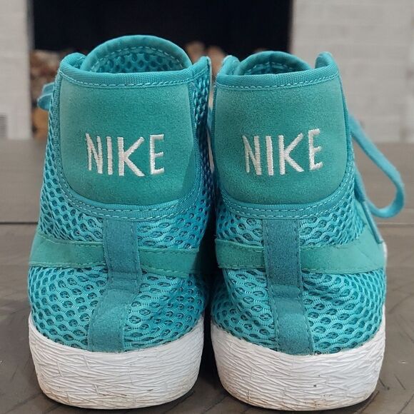 Nike Women's Blazer Mid Mesh Sports Turquoise - Size 7 - Picture 4 of 10